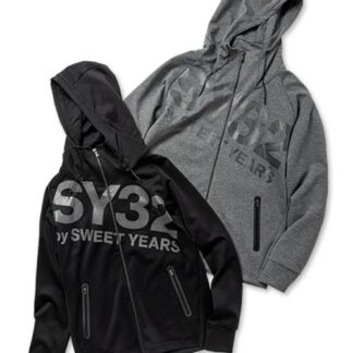 CARVICO FABRIC BIG LOGO ZIP HOODIE