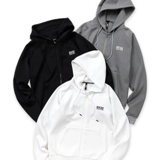 DOUBLE KNIT BASIC ZIP HOODIE