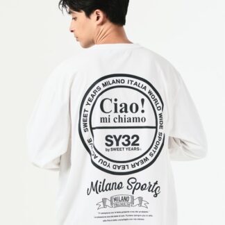 CIRCLE LOGO BACK PRINT L/S TEE