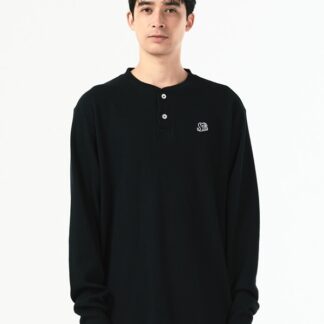 HENRY NECK WAFFLE L/S TEE
