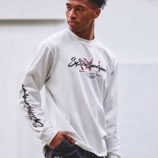 CURSIVE LOGO L/S TEE