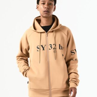 DOUBLEKNIT SEPARATE GRAPHIC ZIP HOODIE