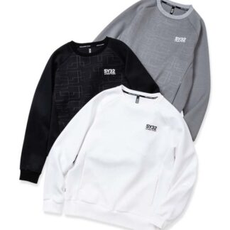 DOUBLE KNIT EMBOSS GEOMETRY P/O CREW