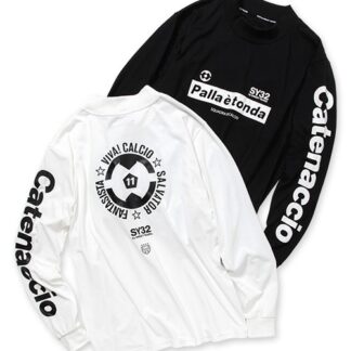 GRAPHIC MOCK NECK L/S TEE