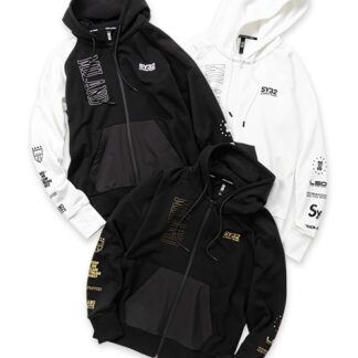 TEXTURE MIX ZIP HOODIE