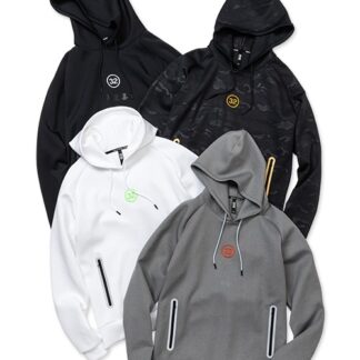 DOUBLE KNIT EMBROIDERY LOGO P/O HOODIE