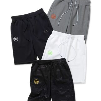 DOUBLE KNIT EMBROIDERY LOGO SHORT PANTS
