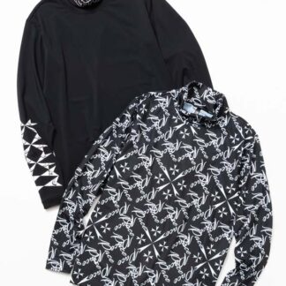 PRINTED SOFT TURTLE NECK TEE