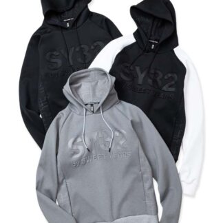 DOUBLE KNIT EMBOSS GEOMETRY P/O HOODIE