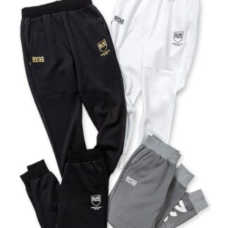 DOUBLE KNIT EMBOSS CAMO SHIELD LOGO PANTS