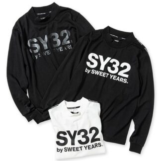 MOCK NECK LOGO L/S TEE