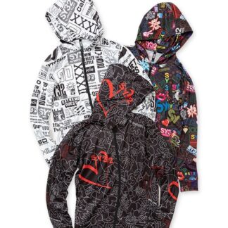 GRAPHIC RASH GUARD ZIP HOODIE