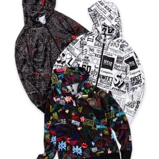 PE PRINT SWEAT PARKA