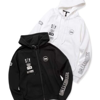 MULTI LOGO HIGH QUALITY ZIP HOODIE